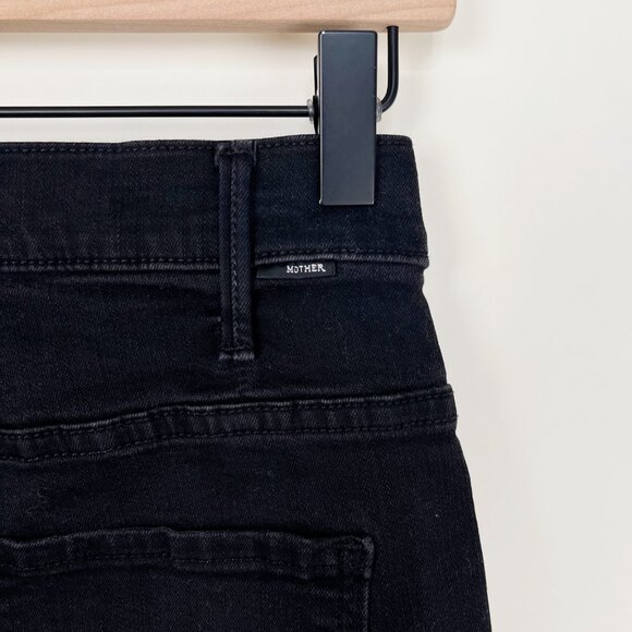 MOTHER The Hustler Ankle Fray Denim Jeans Crop Flare Boot Cut High Rise Waisted - Picture 14 of 16